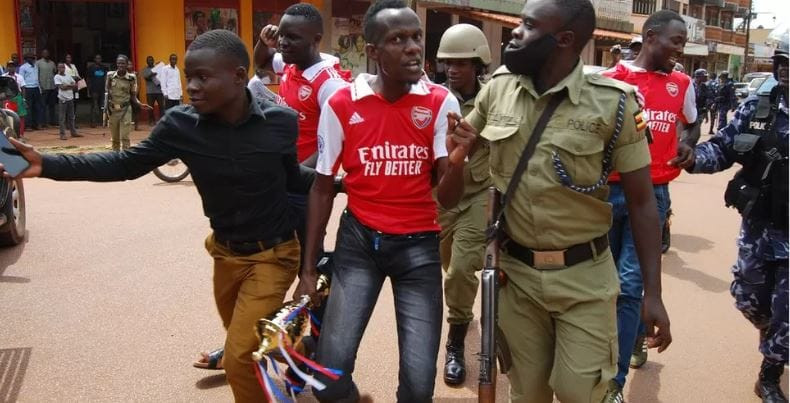 Jubilant Arsenal fans arrested in Uganda for holding