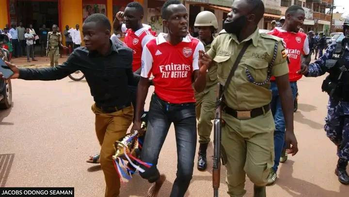 Jubilant Arsenal fans arrested in Uganda for holding