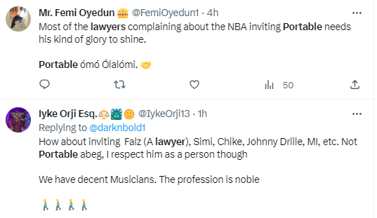 Mixed reactions as Portable performs at Nigerian Bar Association