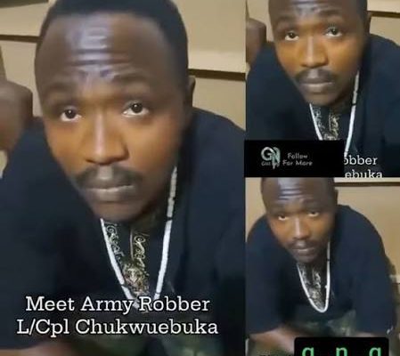 Serving Nigerian Soldier Arrested Over Alleged ₦4.9 Million Robbery in Abia